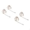 4 Pieces Battery Terminals Spring Contacts 60 Silver