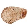 Hand Woven Hummingbird Nest Natural Bamboo Woven Birdhouse Outdoor Bird Hut for Sparrow Small Finch Roosting Nest