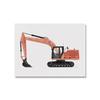 Construction Vehicles Watercolor Art Canvas Painting Kids Room Decor Dump Truck Digger Bulldozer Posters and Prints Boys Gift No Frame