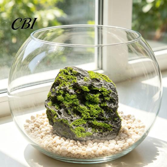 Декоративные пенопластовые камни для клумб, камни с искусственным мхом для ландшафтного дизайна, легкий декор из искусственного камня для сада, орнамент в натуральном стиле для заднего двора