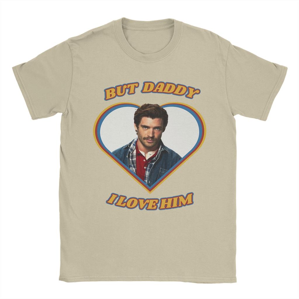 Men TShirt But Daddy I Love Him David Corenswet Novelty Pure Cotton Tee Shirt Short Sleeve T Shirt Round Collar Tops Plus Size