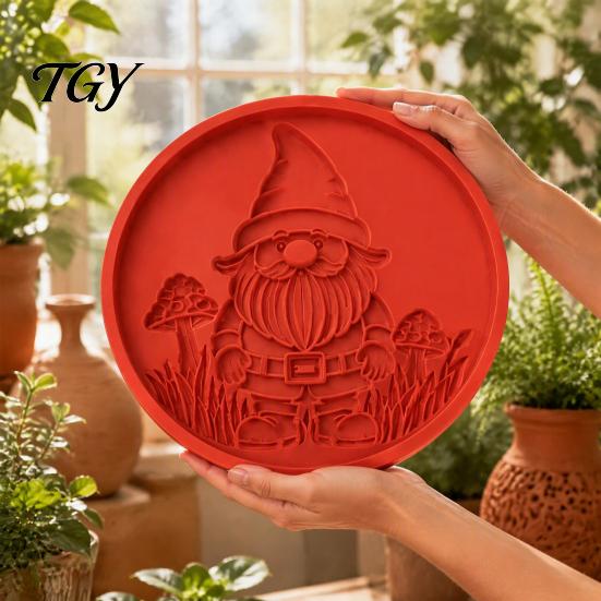 Durable Concrete Craft Tools Stepping Stone Silicone Mold, Sunflower/Butterfly/Bee/Pumpkin/Snowflake/Mushroom/Fairy Paver Molds, Reusable Garden Molds