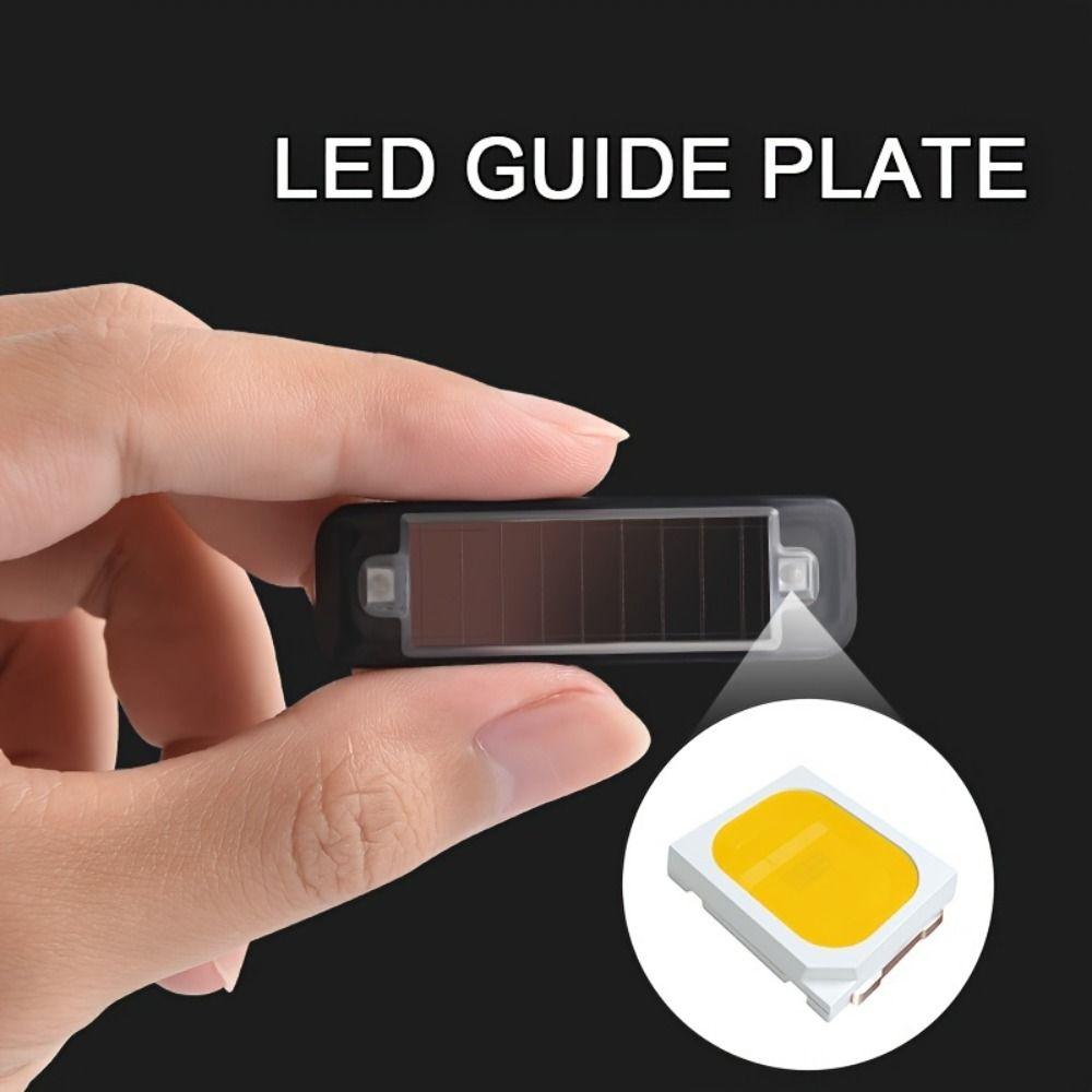 Solar-Powered LED Flashing Bicycle Light Simulated Alarm Motorcycle Running Lamp Car