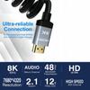 10k 8k 4k HDMI 2.1 Cable 48Gbps Ultra High Speed Hdmi Cord 8K60 4K120 144Hz eARC HDR10 Compatible with Roku TV/PS5/HDTV/Blu-ray