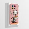 Case For Tecno Spark 20 Pro Plus 4G Phone Cover Cute Astronaut Soft Liquid Silicone Bumper Shell For Tecno Spark20ProPlus Fundas
