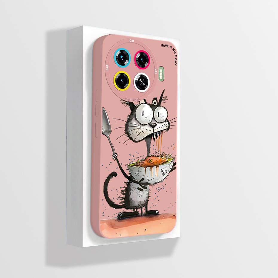 Case For Tecno Spark 20 Pro Plus 4G Phone Cover Cute Astronaut Soft Liquid Silicone Bumper Shell For Tecno Spark20ProPlus Fundas