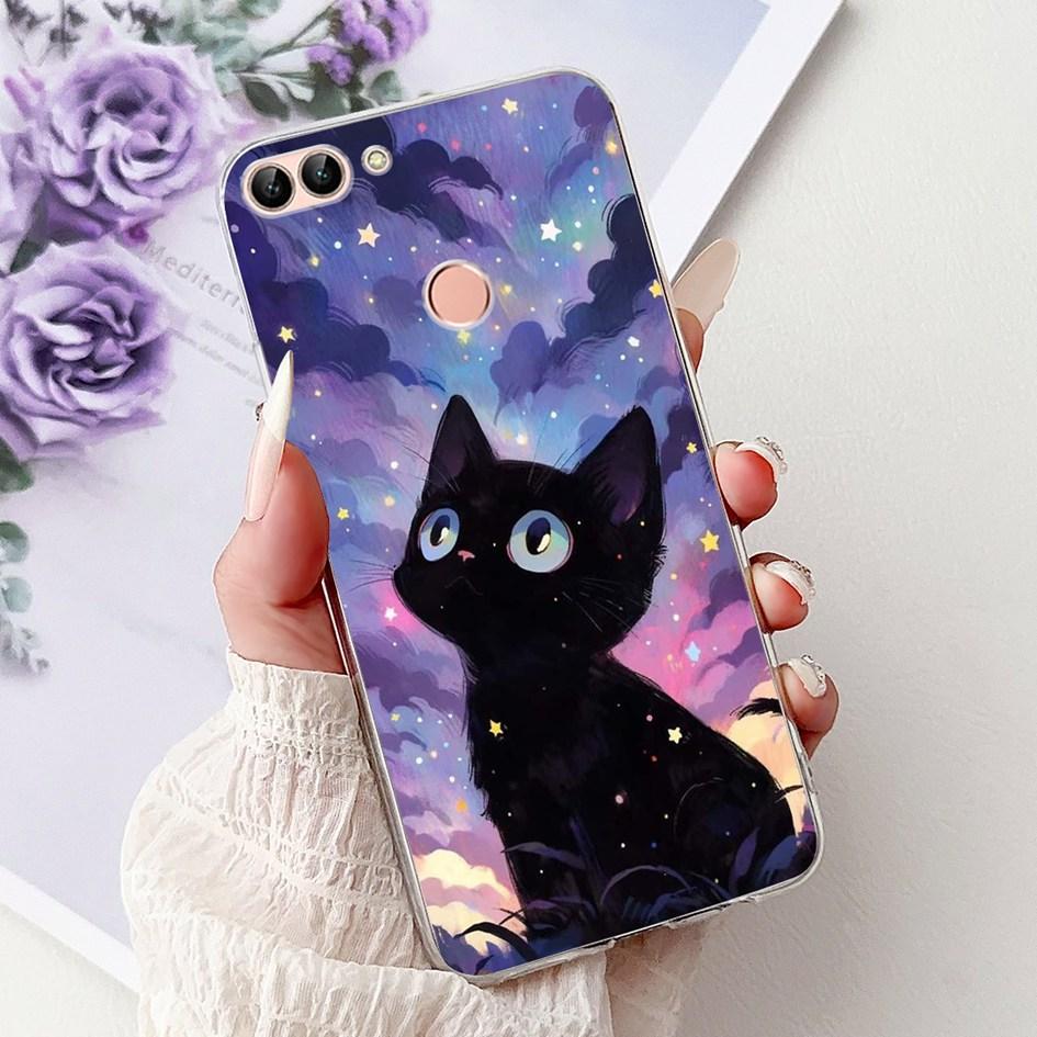 For Huawei P Smart 2018 Case Popular Butterfly Soft Silicone TPU Phone Back Cover For Huawei PSmart FIG-LX1 FIG-LX2 FIG-LX3 Case