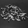50pcs Crafts Practical Safety Wholesale Back Bar Pins Brooch Jewelry Accessories Silver Color DIY
