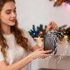 Хрустальная цепочка Сверкающая подвеска Реалистичные украшения Гирлянда из бусин Для уличной люстры Каминная полка Крыльцо Лестница Зима Парадная дверь