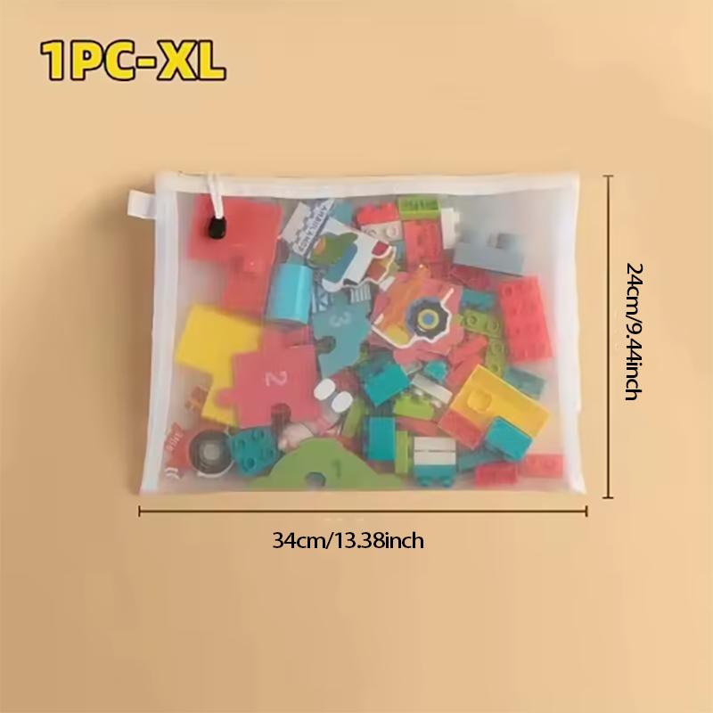 1-3 шт. Сумка для хранения Сетчатая Молния Игрушка Конструктор Пазл Подпакет Детский Частицы Молния Прозрачная Отделочная Хранение