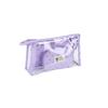 Tumecos Clear Cosmetic Travel Amenity Clear Cosmetic and Small Item Storage Bag 3-Piece Set Bag, Bag, Bag, (Purple)