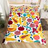 Red Pitaya Duvet Cover King Queen Dragon Fruit Painting Bedding Set Tropical Fruits Comforter Cover Modern Art Soft Quilt Cover