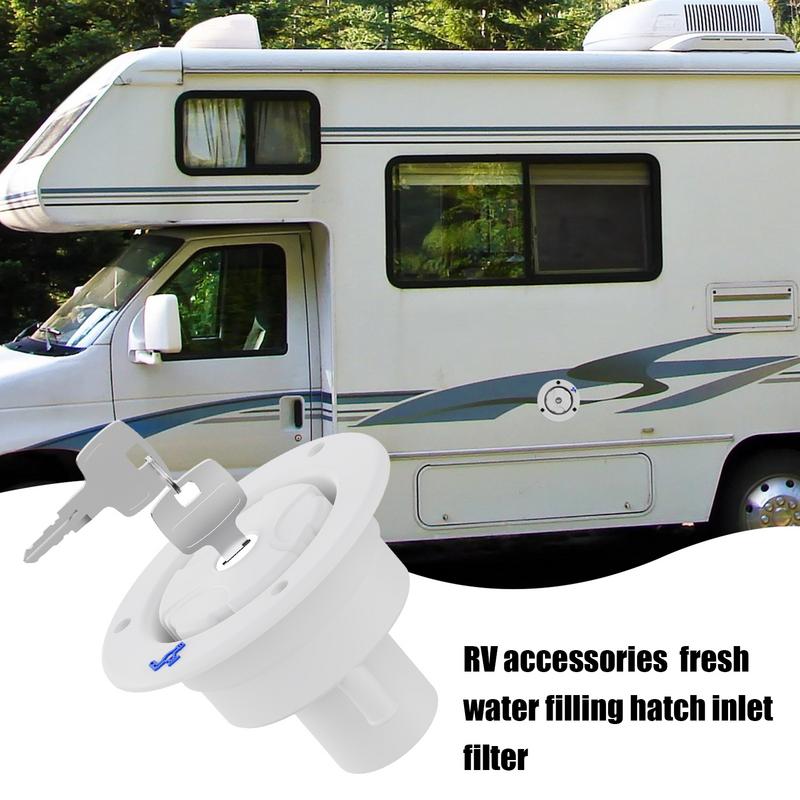 Замена запираемого клапана залива воды для автодома с ключами, термостойкая крышка люка для заполнения прицепа Для