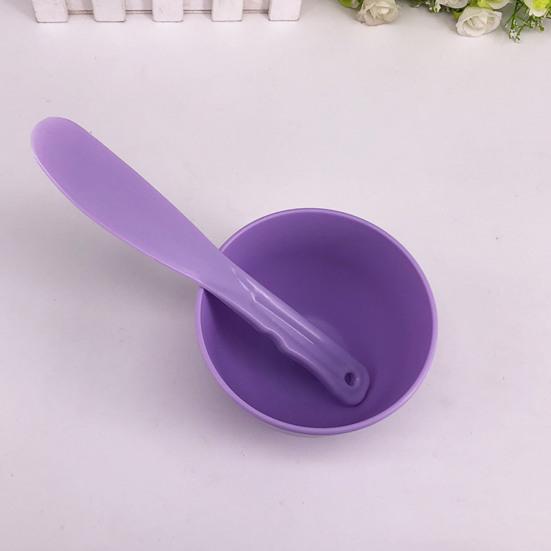 2Pcs Silicone Facial Mud Mixing Bowl with Sticks Women DIY Face Clay Stirring Bowl Professional Home Salon Beauty Skincare Mixing Tool Kit