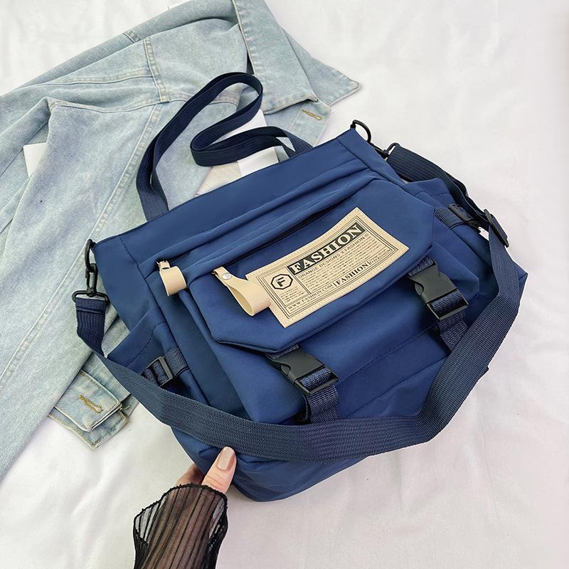 Сумка-тоут в стиле ретро с японским инструментом, студенты колледжей ездят на занятия, носят с собой большую переносную сумку для репетиторства, сумка-мессенджер