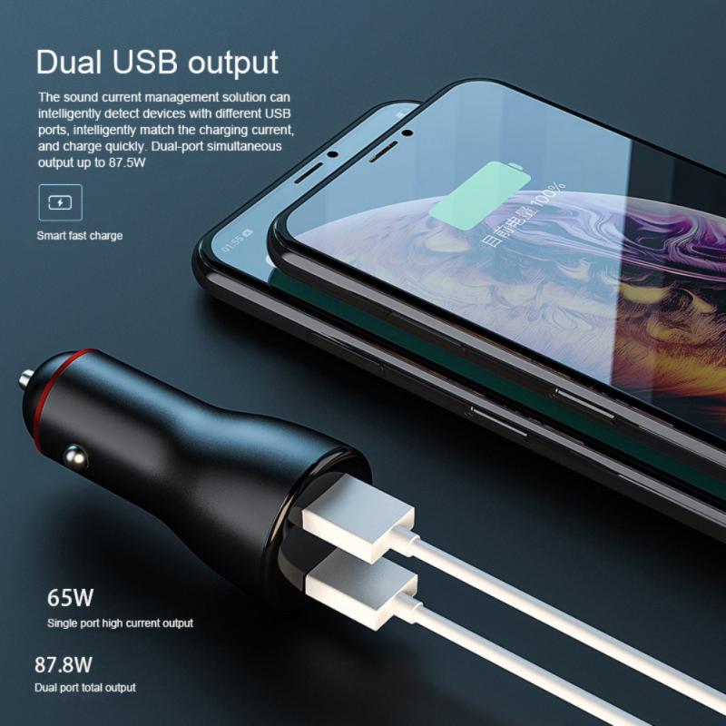 Автомобильное зарядное устройство 40 Вт портативное универсальное прочное многофункциональное автомобильное оборудование свет цифровой дисплей автомобильные аксессуары двойной USB