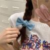 Джинсовая заколка-бант Синяя ткань Простая Универсальная Корейская Новая резинка для волос Модные аксессуары для волос