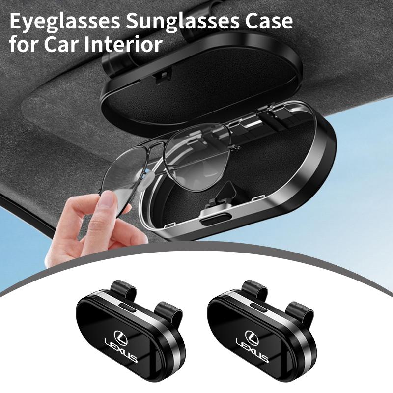 CKU5 Car Visor Sunglass Storage Case Glasses Holder Box Card Clip Accessories For Lexus CT ES GS NX IS250 CT200h IS300h ES300h RX400h