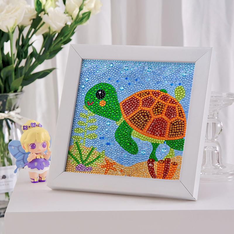DIY Детская алмазная живопись Размер Алмазная картина 5D Алмазная картина Детская игрушка-головоломка Прилипающая алмазная живопись