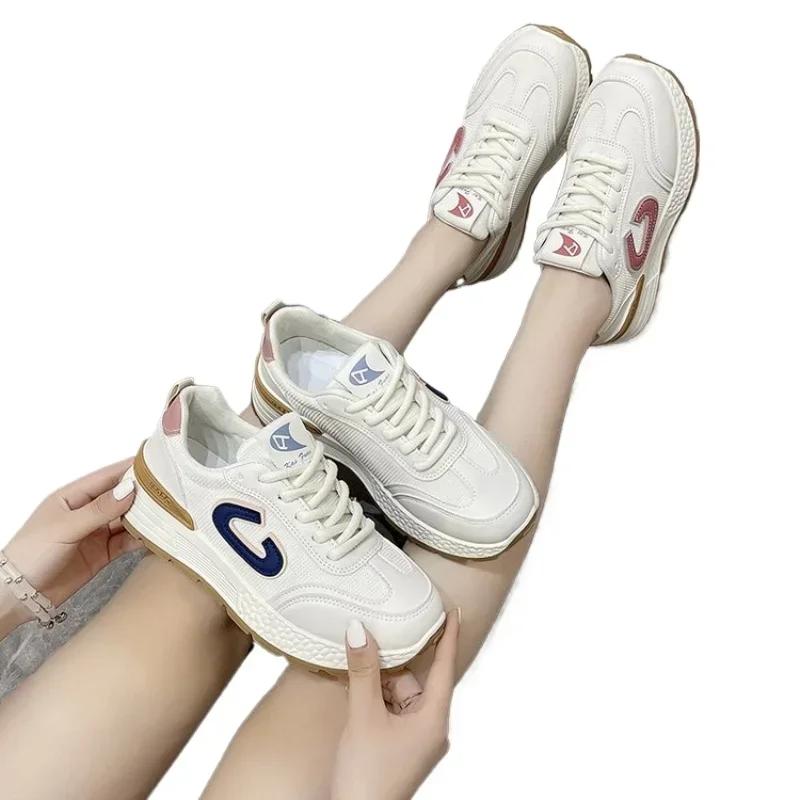 Женские кроссовки на платформе, дышащие, прочные, модные, повседневные, спортивные туфли для женщин, для бега и ходьбы, Zapatillas Mujer