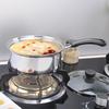 18cm Stainless Steel Non-Stick Saucepan: Single-Handle, For Baby Food, Soup, Milk & Instant Noodles, Induction Compatible.