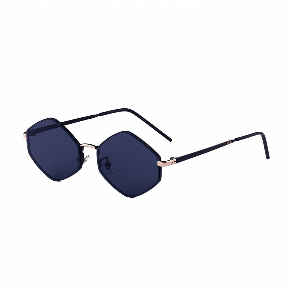 Metal Frame Polygon Sunglasses Y2K Shades Eyewear Personalized Sun Glasses  Photography