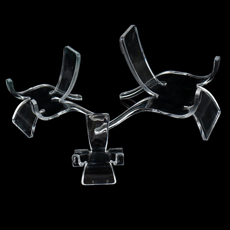 2Pcs Acrylic Shelf Stones Cluster Stand Mineral Specimen Display Holder