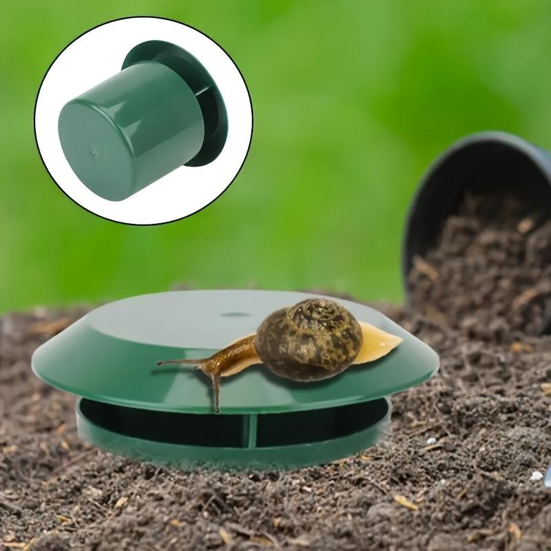 1pc Plastic Snail & Slug Catch Trap - Gardening Pest Control, Vegetable and Flower Harmless, Durable Green Catcher