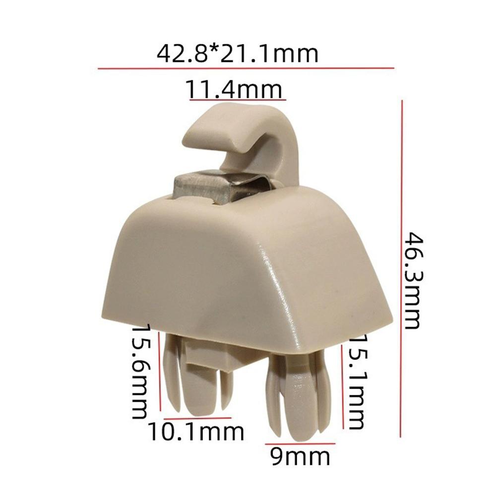 2 шт. 6RD857561 Клипсы-фиксаторы для держателя солнцезащитного козырька для VW Passat, бежевые