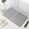 Solid Color Imitation Cashmere Thickened Bathroom Absorbent Mat Household Bathroom Door Non-slip Mat Door Mat