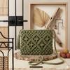 Bohemian style women's handmade woven single shoulder bag - summer beach tote bag, suitable for travel and leisure outings, ethnic style tote bag.