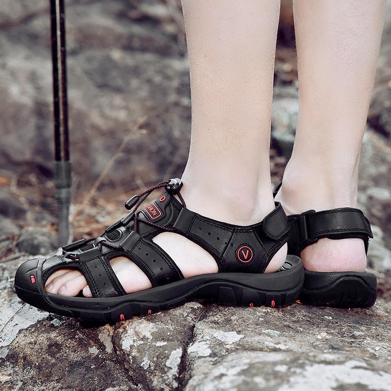 Large Size Men's Shoes38-48 Men's Sandals High Quality Summer Breathable Sandals Beach Shoes Hiking Outdoor Sandals