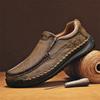 Non-Slip Outdoor Hiking Shoes Soft Cowhide Mens Casual Shoe Trainers New Leather Men Loafers High Quality Male Slip On Flats
