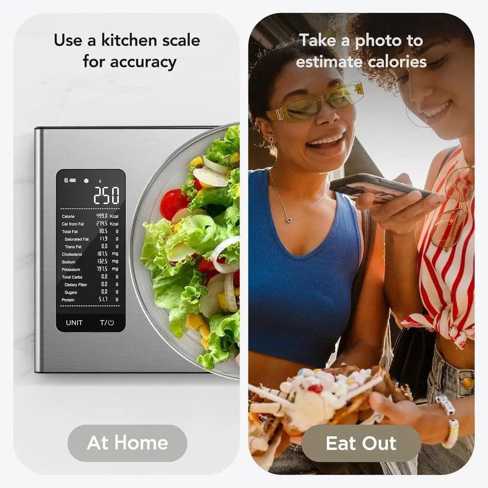 Nutritional Calculator Smart Digital Kitchen Scale Calorie Counter Scale  Health Monitoring