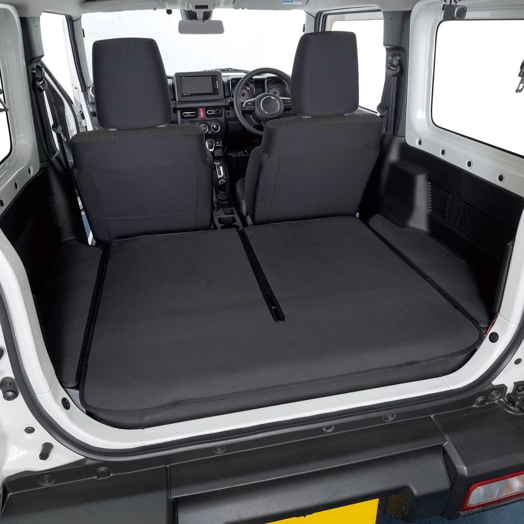 BONFORM Коврик в багажник для Jimny Split Защищает багаж от Подходит для улицы Нескользящий JB64/JB74, Тип, Черный, Грязь, Водоотталкивающая поверхность,