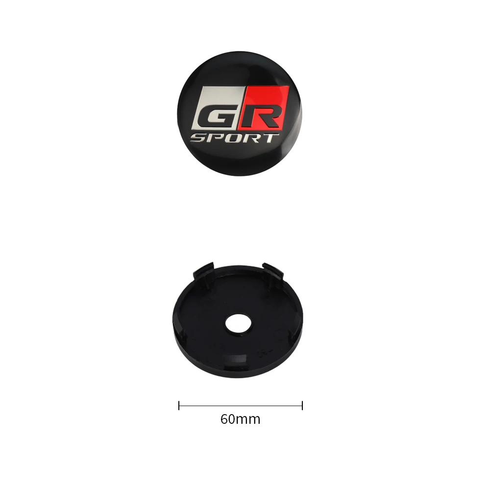 Toyota 2026 New Hub Caps 4Pcs 60MM Car Wheel Center Hub Caps Badge Tire Rim Covers Toyota TRD Corolla Avalon Car Sticker