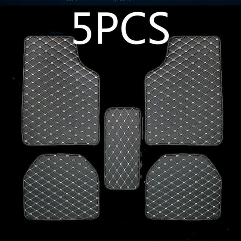 Auto Floor Leather Carpet Liner Waterproof/Dustproof /Skidproof Mat Pad Universal Car Floor Mats Front  Rear Carpet Mat Waterproof Dustproof Skidproof