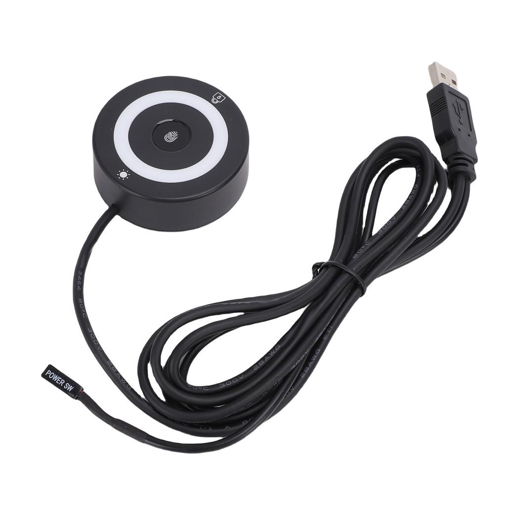 Портативный USB сканер отпечатков пальцев Поддержка для 10 11 360 градусов Сенсорное быстрое распознавание Биометрический сканер отпечатков пальцев с RGB подсветкой