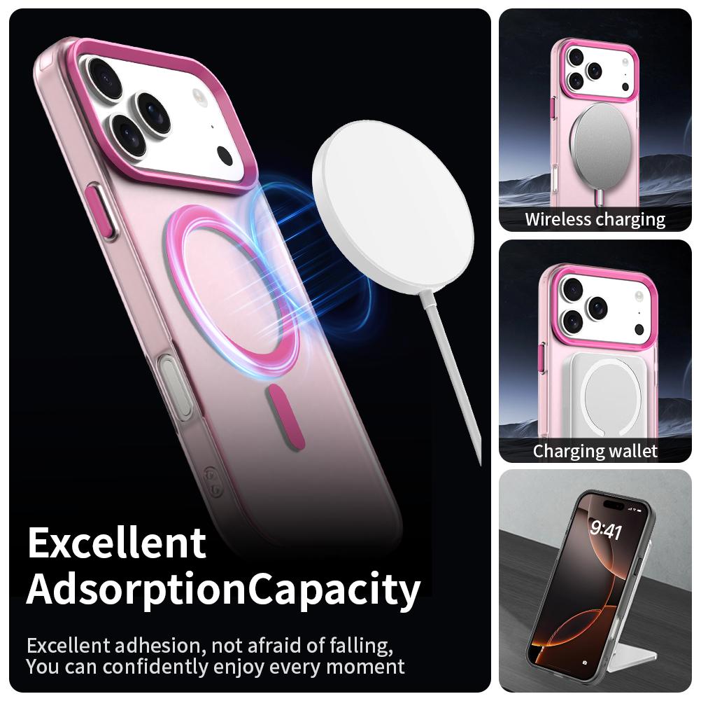 Канди Матовый Чехол ForMagsafe Для iPhone 17 Air 17Promax 16 15 14 Pro Max Plus 13 12 11 16E SE4 17Pro Прозрачный Прочный Чехол