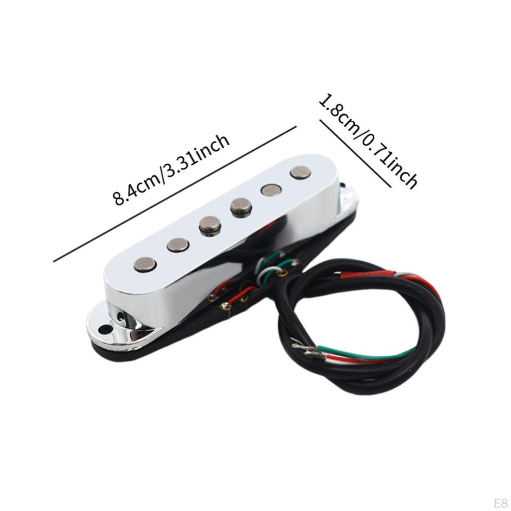 Alnico 5 Electric Guitar Pickups Prewired Noiseless Set for Instrument