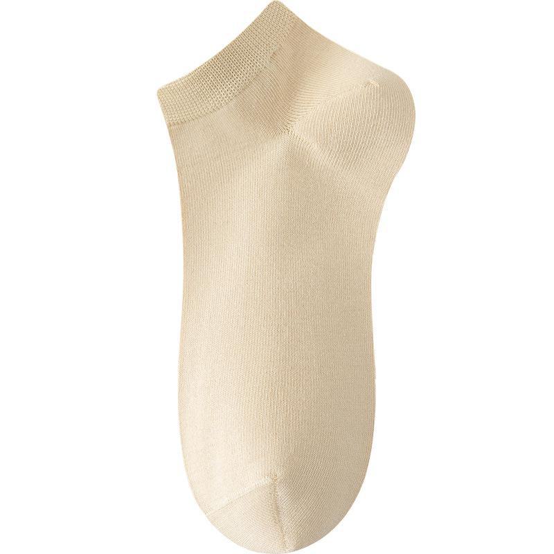 Женские летние тонкие дышащие антибактериальные носки из чистого хлопка