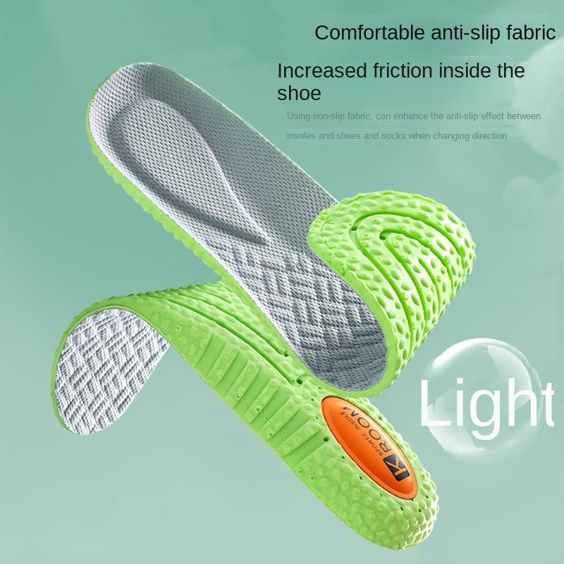 Insole, Air Cushion, Shock-absorbing Massage Insole, Breathable, Sweat Absorbing, Odor Resistant Mugwort Basketball Insole for Men and Women
