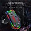 Новый красочный автомобильный FM-передатчик USB + Type-C 5V 3.1A FM-передатчик Bluetooth 5.0 Автомобильный MP3-плеер Беспроводной автомобильный комплект громкой связи U Disk/TF Музыкальный плеер
