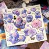 30 pcs Colorful flowers pattern Background paper Large size Decorative Diary Album Scrapbooking Material Junk Journal Supplies