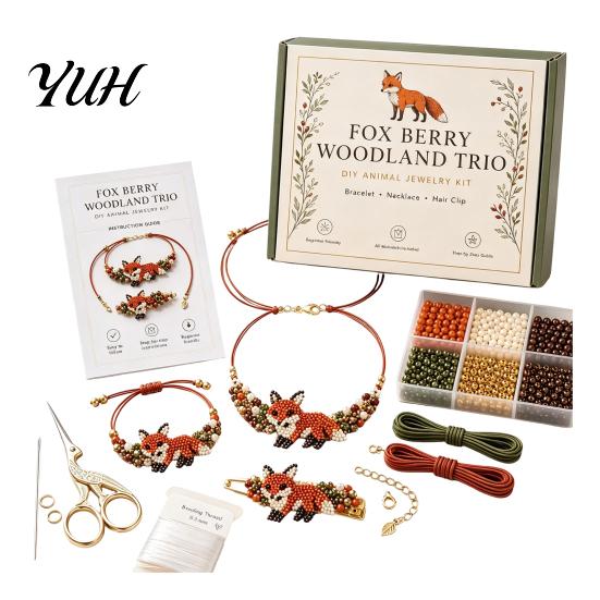 Набор для изготовления браслетов из бусин своими руками «Снятие стресса», творческие хобби, 3D-животные, блестящие бусины, с подвесками, бисероплетение