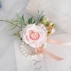 Имитация цветка жемчуга цветок на запястье романтическая роза корсаж жених-невеста корсаж выпускной