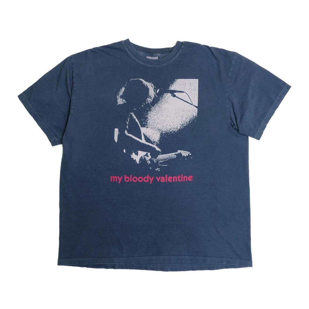 My Bloody Valentine Shoegaze Band Tee Ultra Faded Tour Ambient Noise Post Punk Alternative Grunge Band Shirt Album Faded Navy Slowdive XL