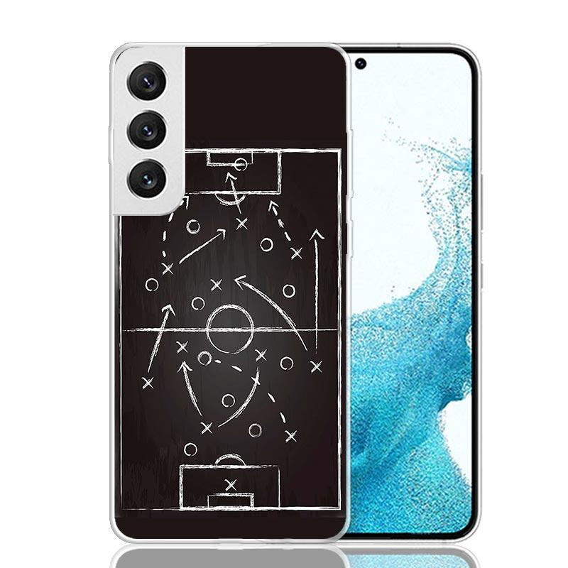 Чехол для телефона 'Тактика футбола' для Samsung Galaxy S26 Ultra S23 S24 S25 Edge S20 FE S21 S22 Plus Мягкая печатная оболочка