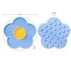 Pet Supplies Cat Licking Pad Pentagram Sun Flower Shape Silicone Dog Licking Plate Cute Pet slow licking mat dog bowl cat bowl