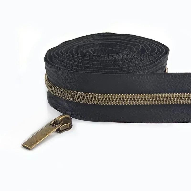 1/2/3/4/5 метров 5# нейлоновые молниевые ленты со слайдерами спиральные молнии сумка кошелек карман пуллеры для молний головка набор для ремонта швейные аксессуары